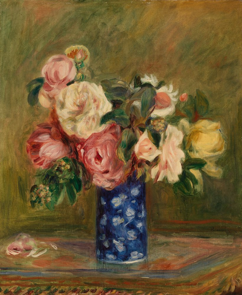 Rosenstrauß (Le Bouquet de roses) von Pierre-Auguste Renoir