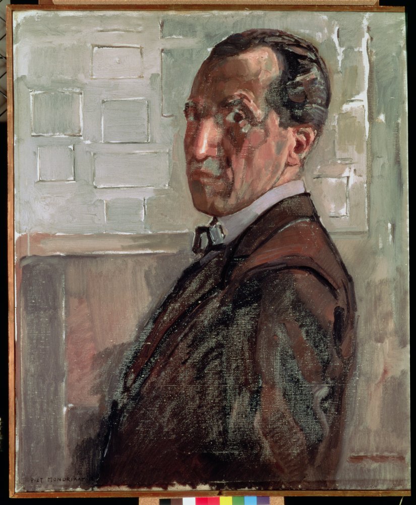 Selbstporträt, 1918 von Piet Mondrian