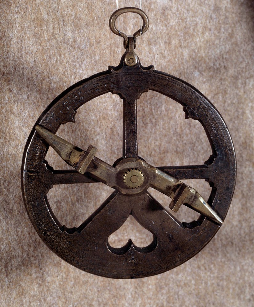 Messinstrument: portugiesisches nautisches Astrolabium aus dem 16. Jahrhundert. Universität Oxford von Portuguese School