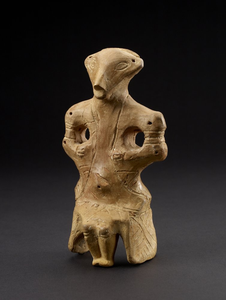 Sitzende weibliche Figurine aus Vinča, ehemaliges Jugoslawien, 5. Jahrhundert v. Chr. von Prehistoric