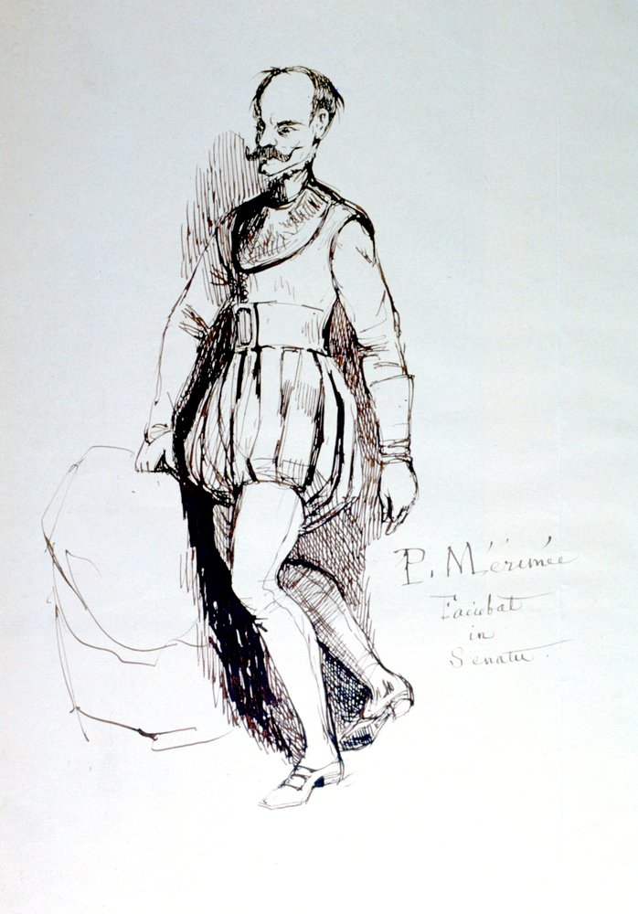Figur im Kostüm des 16. Jahrhunderts, c1823-1870 von Prosper Merimee