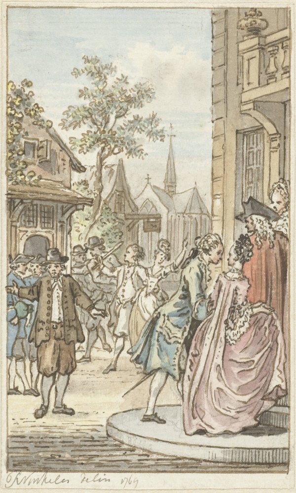 Lucas und Clarisse von Reinier Vinkeles (I)