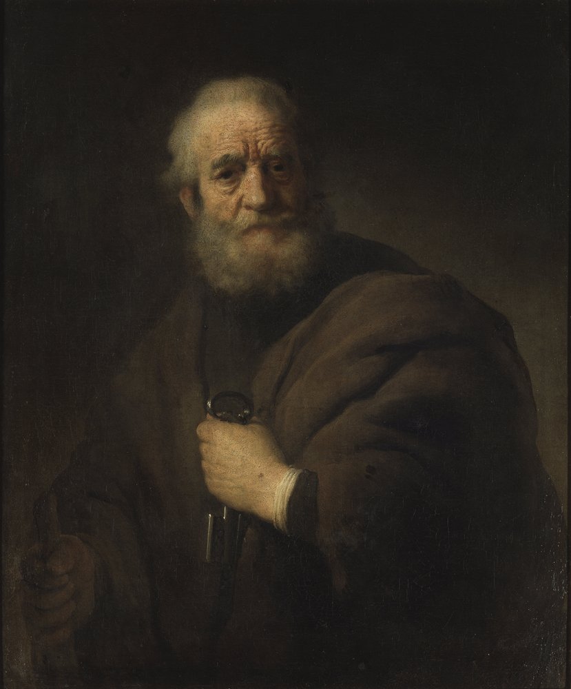 Peter der Apostel von Rembrandt van Rijn: Kunstdruck kaufen