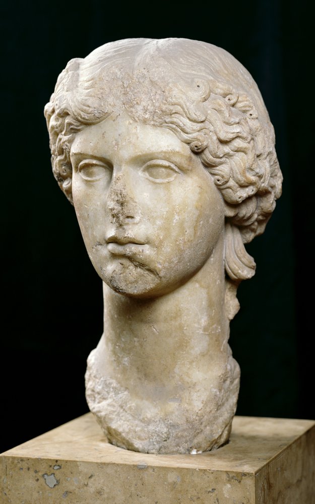 Büste der Agrippina der Älteren (ca. 14 v. Chr.-33 n. Chr.), ca. 37-41 n. Chr. von Roman