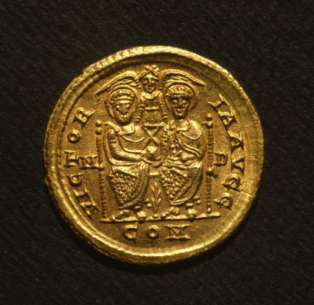 Solidus des Eugenius, 392-94 von Roman