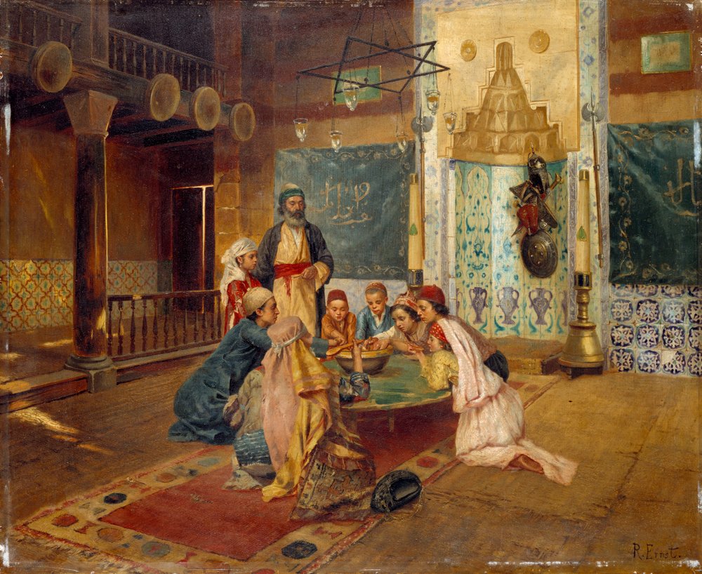 Ein östliches Mahl von Rudolphe Ernst: Kunstdruck kaufen