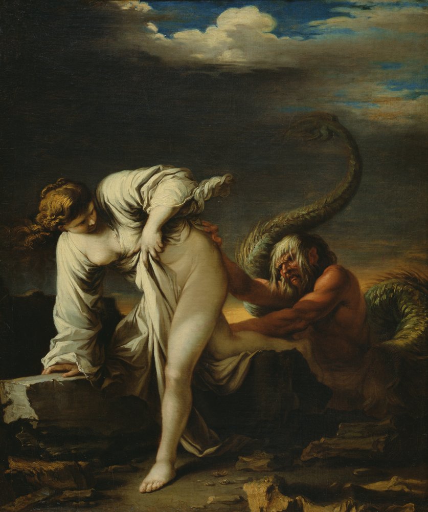 Glaukos und Skylla von Salvator Rosa