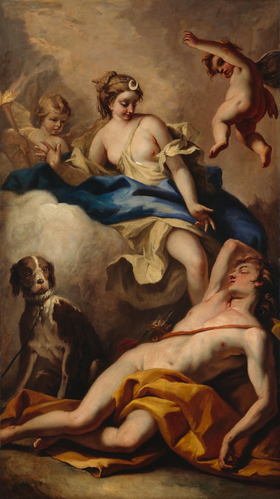 Diana und Endymion von Sebastiano Ricci: Kunstdruck kaufen