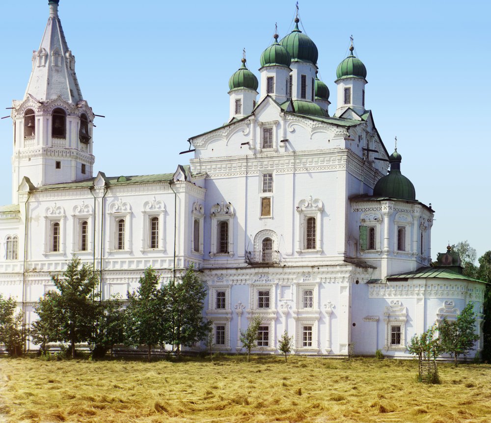Mariä Himmelfahrt-Kathedrale im Dalmatov-Kloster, 1905-1915 von Sergey Prokudin-Gorsky