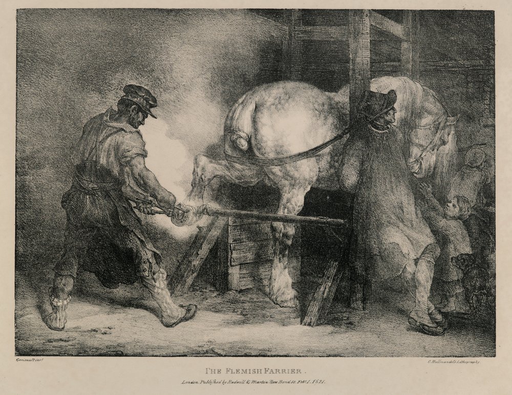 Der flämische Hufschmied von Theodore Gericault