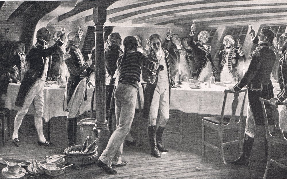 Der Abend vor der Schlacht von Kopenhagen, Illustration aus 