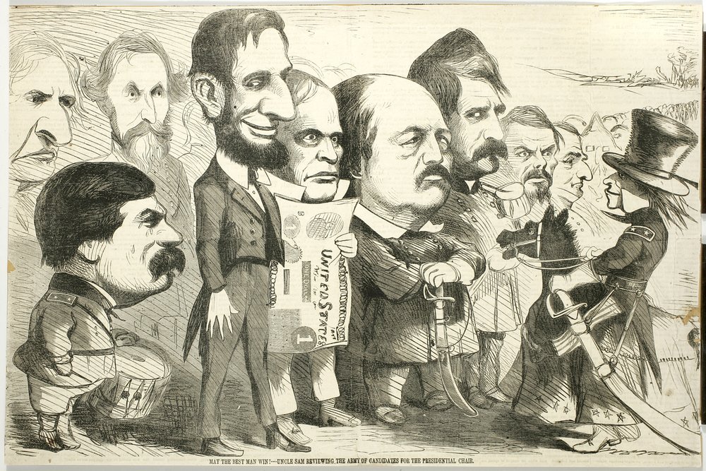 Möge der Beste gewinnen! Uncle Sam überprüft die Armee der Kandidaten, 1864