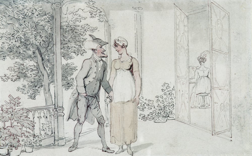 Liebesbekundungen, ca. 1800 von Thomas Rowlandson