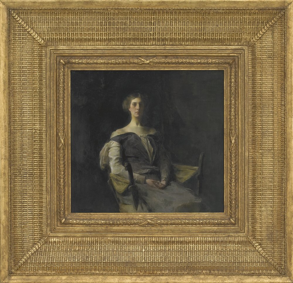 Porträt eines Mädchens, 1905 von Thomas Wilmer Dewing