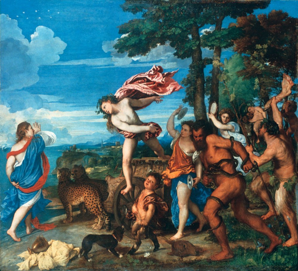 Bacchus und Ariadne von Tiziano Vecelli: Kunstdruck kaufen