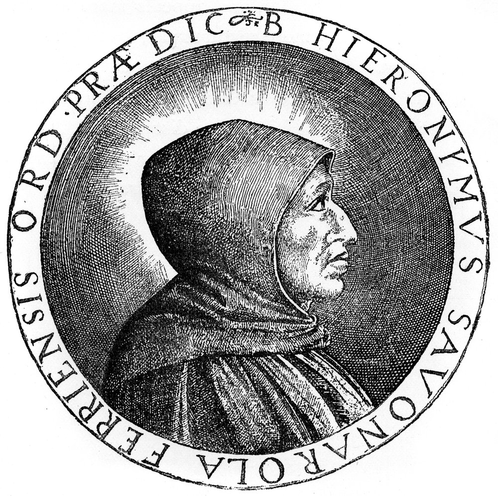 Girolamo Savonarola 1452-1498, italienischer Dominikanerpriester und Anführer von Florenz, 1882 von Unbekannt