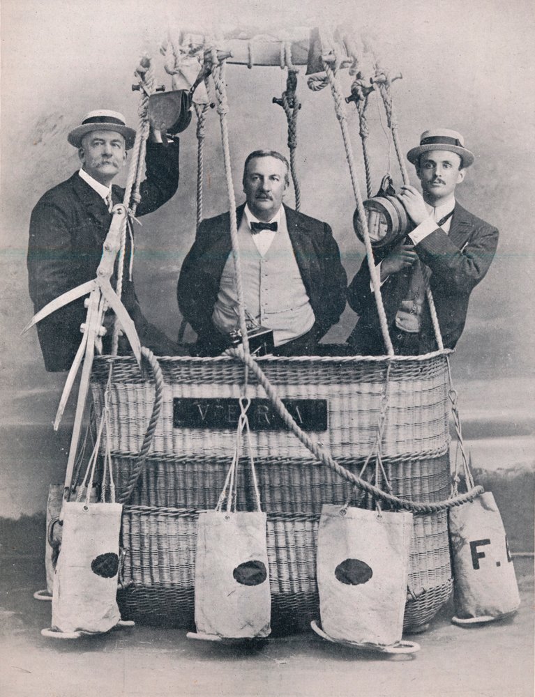 Professor Huntingdon, Mr. Frank Hedges Butler und der Hon. C. S. Rolls, 1906 von Unbekannt