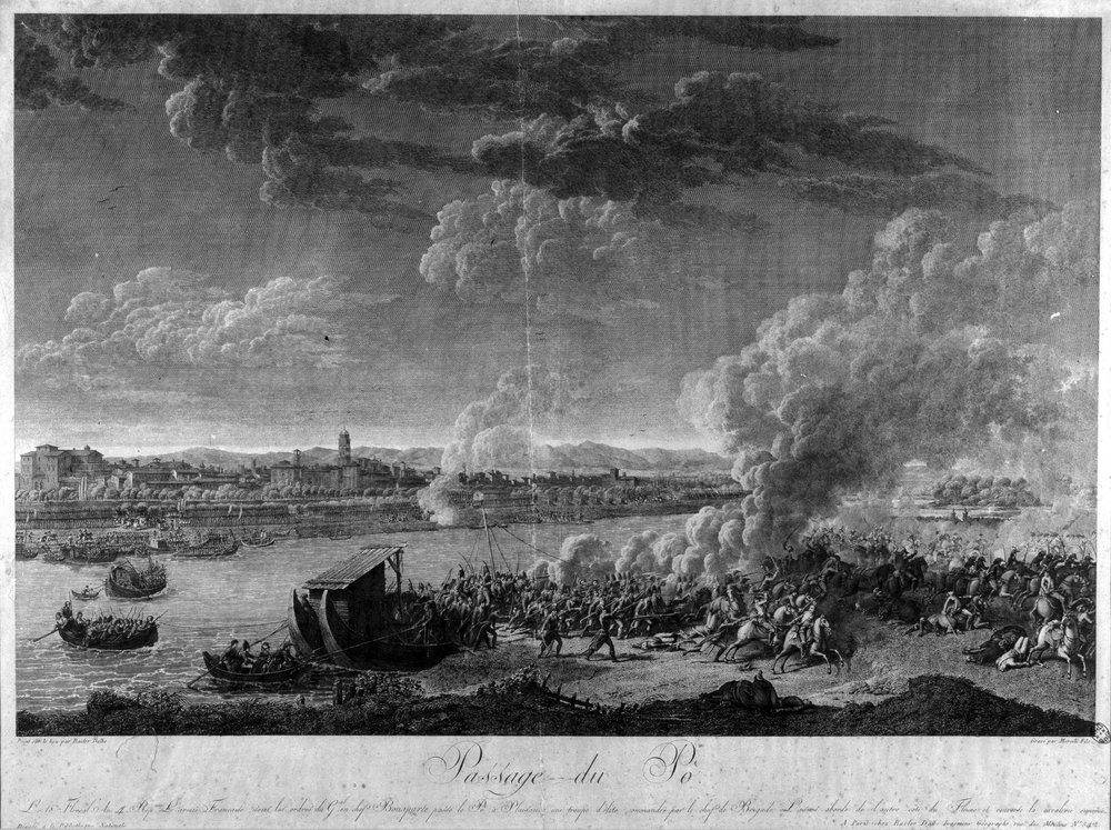 Durchquerung des Po durch die Armeen von Napoleon Bonaparte von Unknown artist