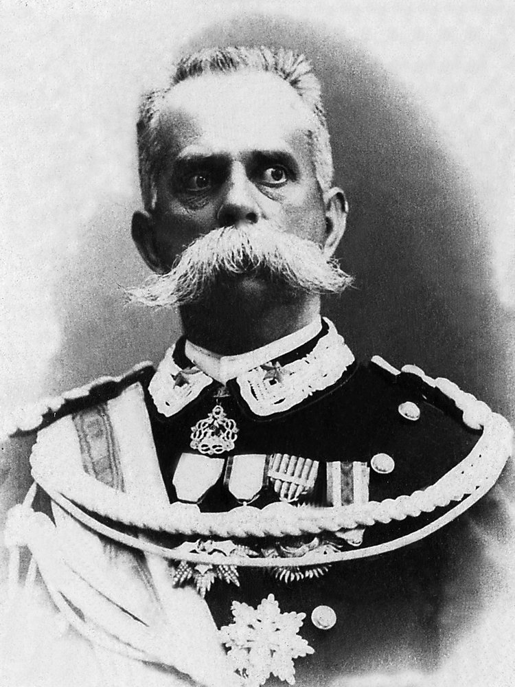 Porträt von Umberto I. (1844-1900), König von Italien von 1878 bis 1900, er wurde von dem Anarchisten Bresci ermordet. von Unknown photographer