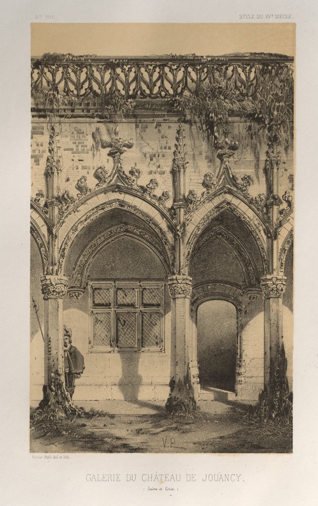 Pl. 41, Galerie des Schlosses von Jouancy Saône-et-Loire, 1860 von Victor Petit