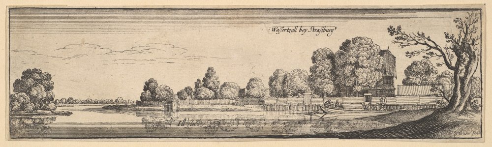 Straßburg: Das Zollhaus, 1625-77 von Wenceslaus Hollar