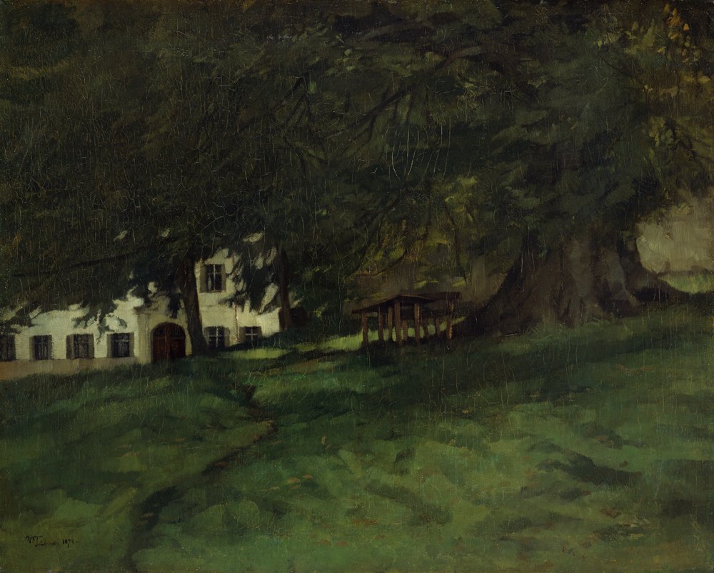 Linde auf Herrenchiemsee von Wilhelm Trübner