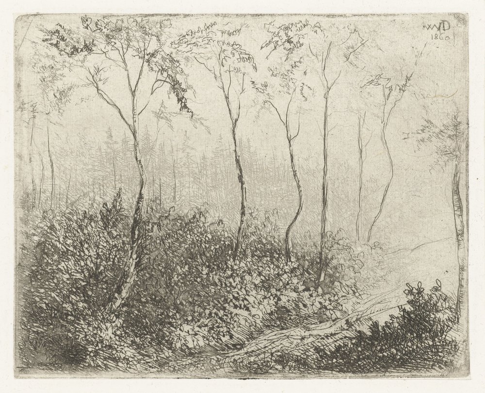 Waldlandschaft von Willem Matthias Jan van Dielen
