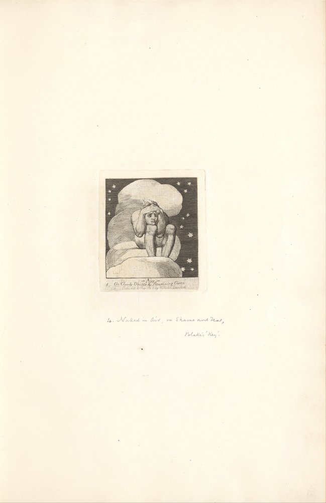 Für die Geschlechter. Die Tore des Paradieses, Tafel 6, Luft von William Blake