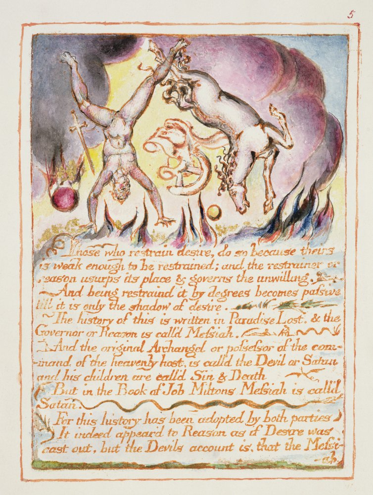 Diejenigen, die das Verlangen zügeln..., Illustration und Text aus 