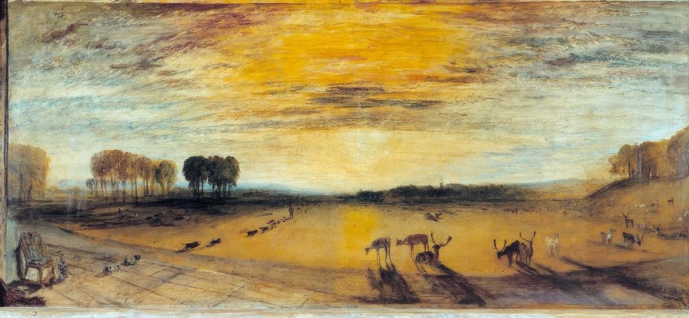 Petworth Park: Tillington Kirche in der Ferne von Joseph Mallord William Turner