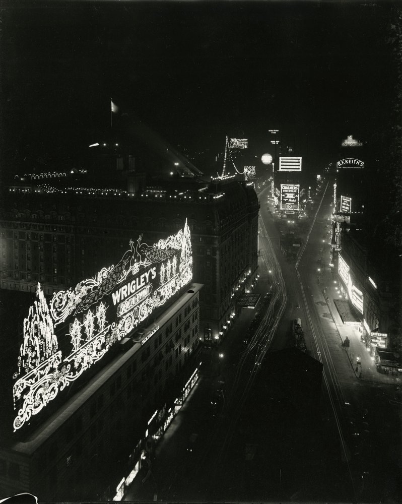 Times Square, vom 16. Stock des Times Building, 1917 von William Davis Hassler