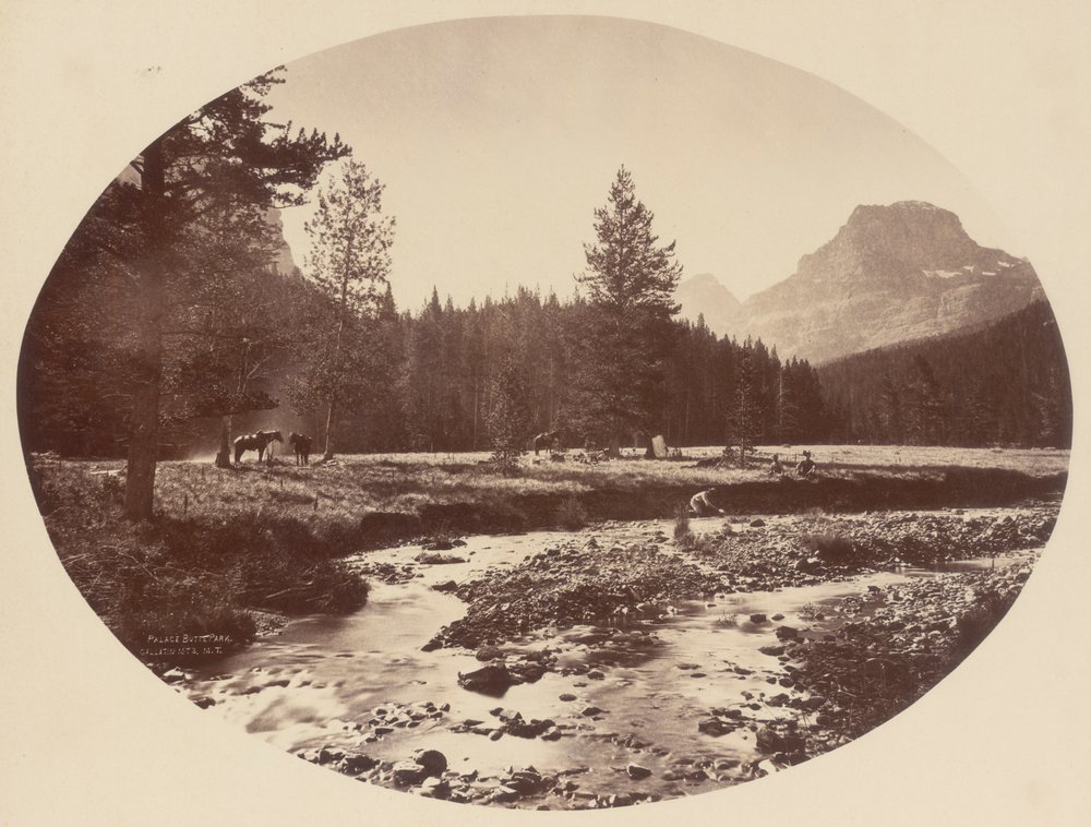 Palace Butte Park, Gallatin Mountains, Montana Territory von William Henry Jackson