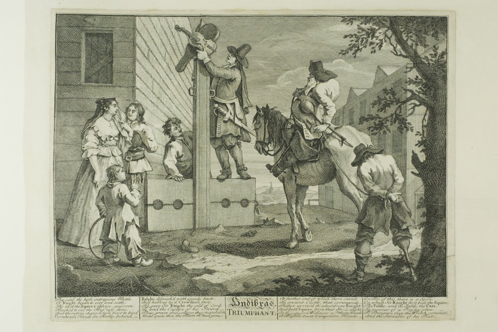 Hudibras triumphierend, Tafel vier aus Hudibras von William Hogarth