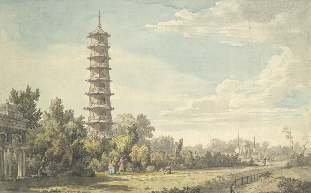 Blick auf die Wildnis in Kew, 1763 von William Marlow