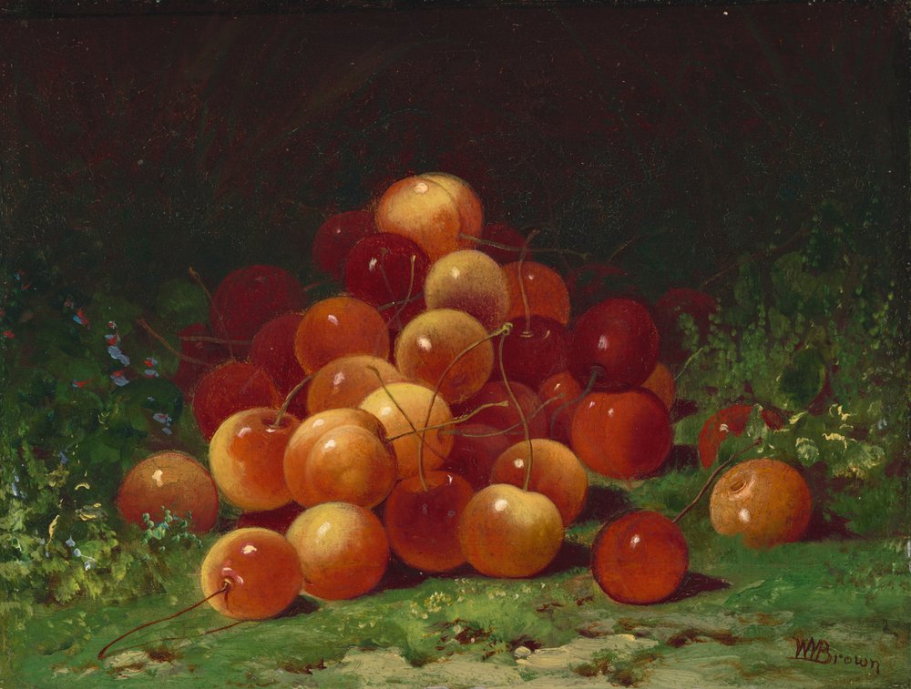 Haufen von Kirschen von William Mason Brown
