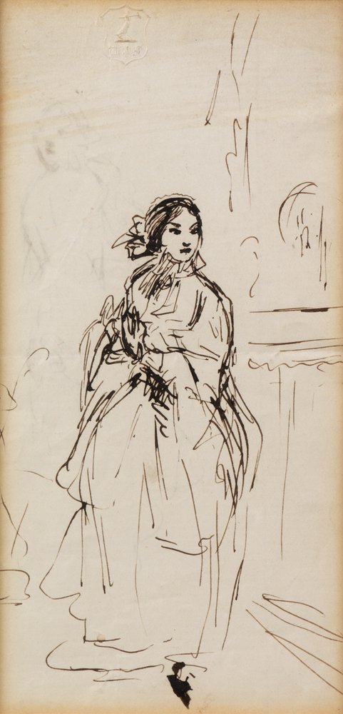 Eilendes Mädchen von William Powell Frith