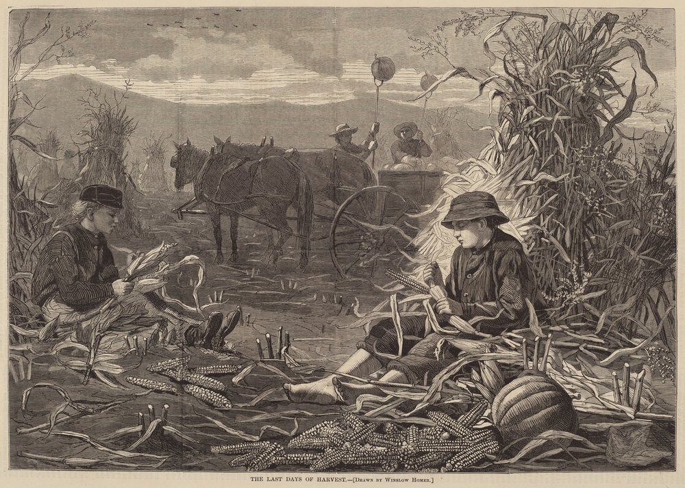 Die letzten Tage der Ernte, veröffentlicht 1873 von Winslow Homer