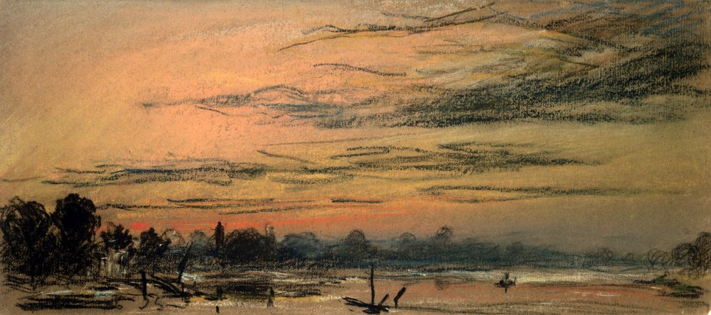 Nachglühen zwei Stunden nach Sonnenuntergang von Frederick (attr. to) Barnard