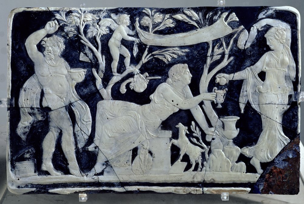 Kamee, die die Toilette der Venus darstellt, mit einer Dienerin und Dionysos von Hippolyte Lalaise Devéria