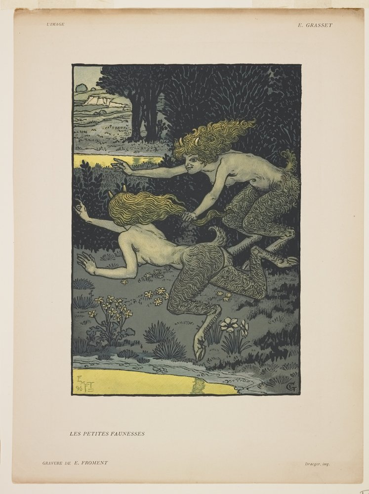 Les Petites Faunesses, 1896 von Émile Froment