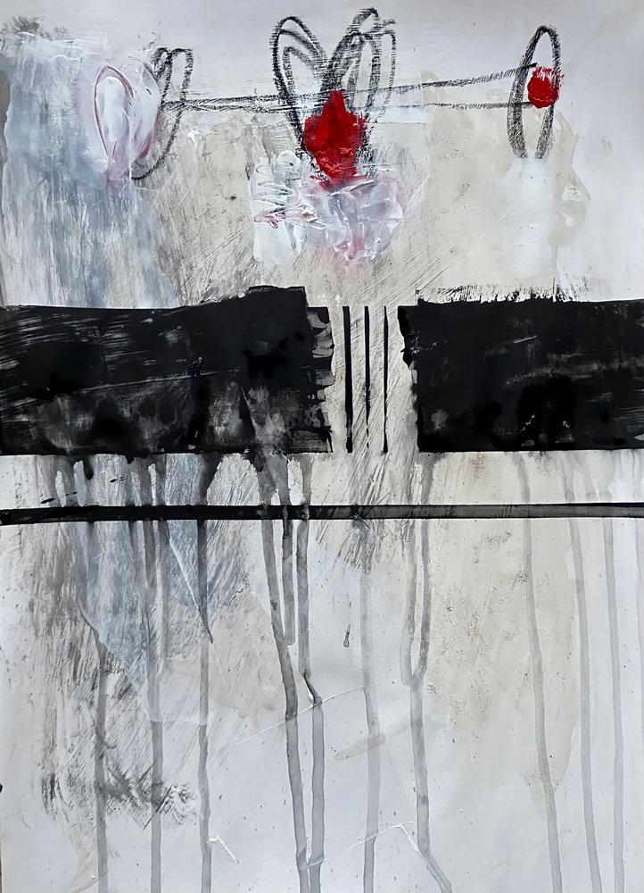 Kühne Rote Abstrakte Formen von Afranio Raposo