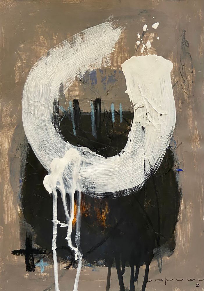 Ausdrucksstarke Weiße Striche von Afranio Raposo