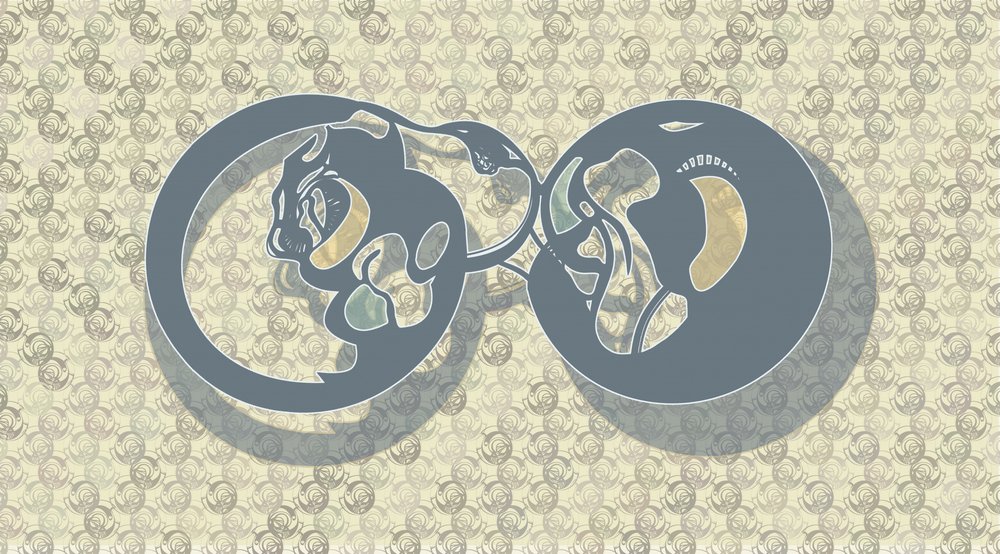 Abstrakte Katzenunendlichkeit von Alejandra Winkhaus