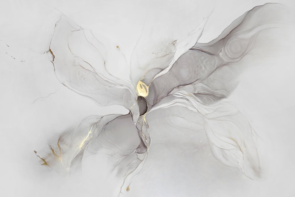 Flüssiges Goldabstrakt von Alevtina Shelest