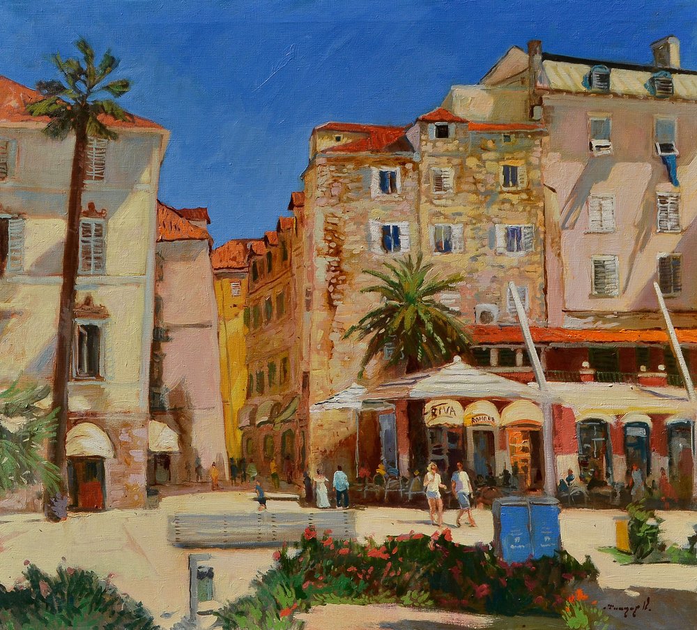 Lebhafter Stadtplatz von Alexander Shandor