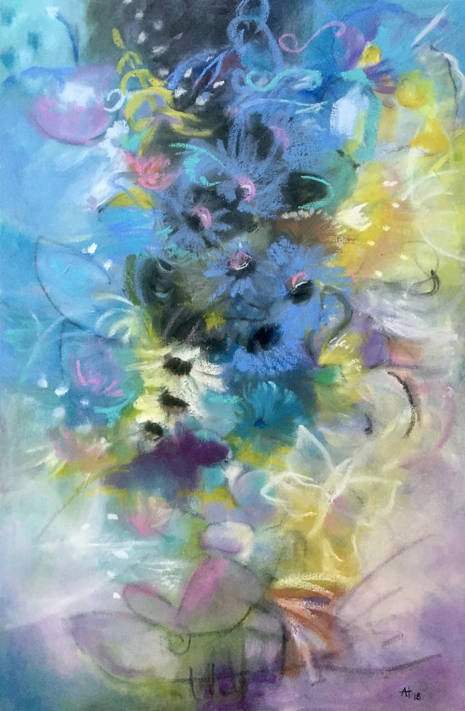 Träumende Pastellblumen von Alexandra Higgins