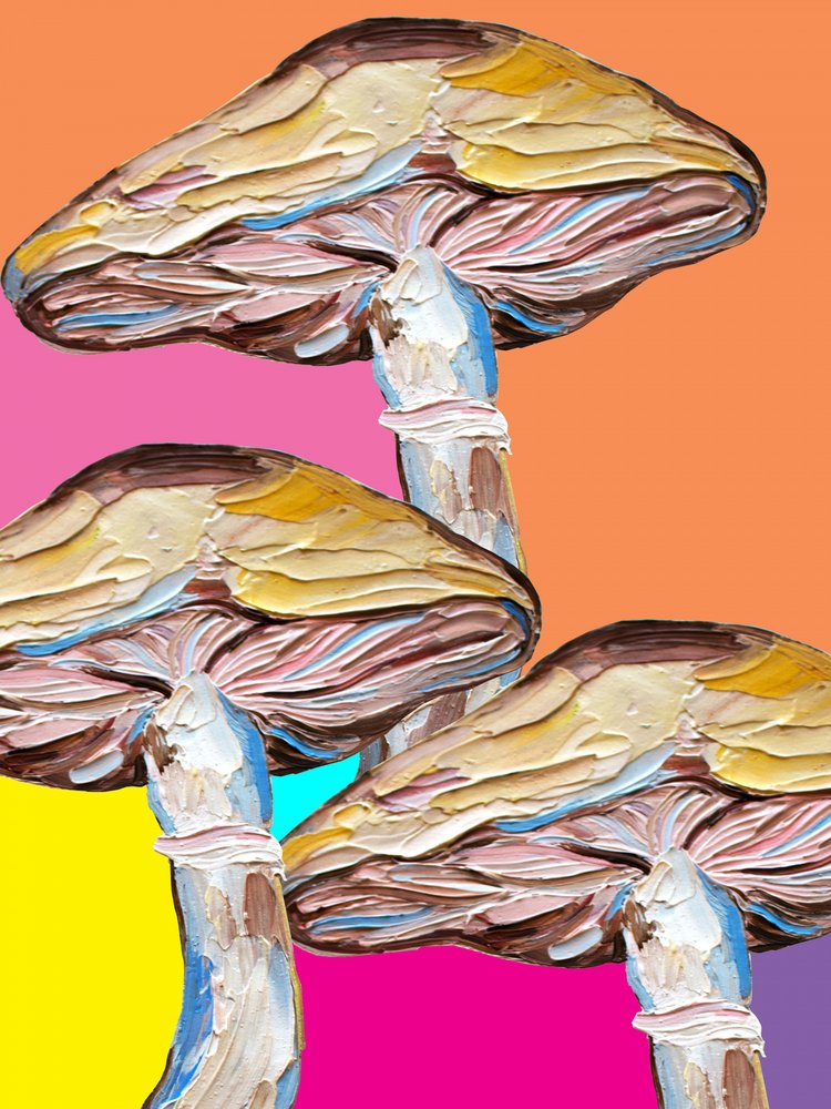 Psychedelische Pilz-Pop-Art von Alice Straker