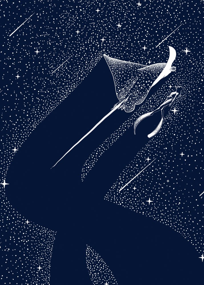 Kosmischer Adlerrochen von Alirıza ÇAKIR