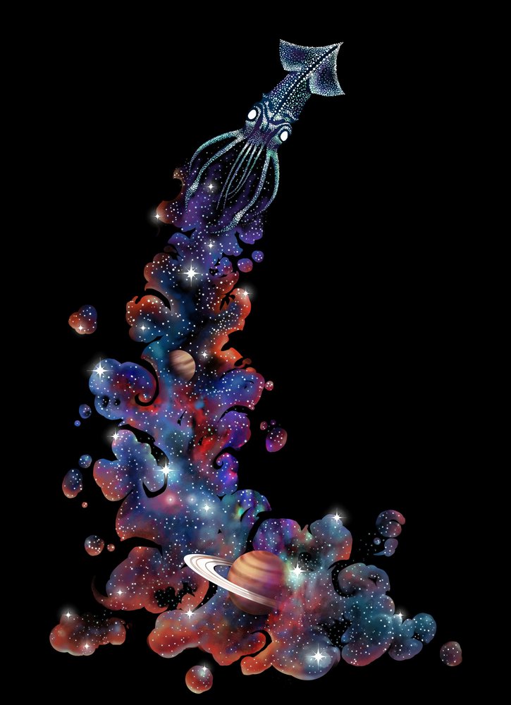 Kosmischer Weltraum-Tintenfisch von Alirıza ÇAKIR