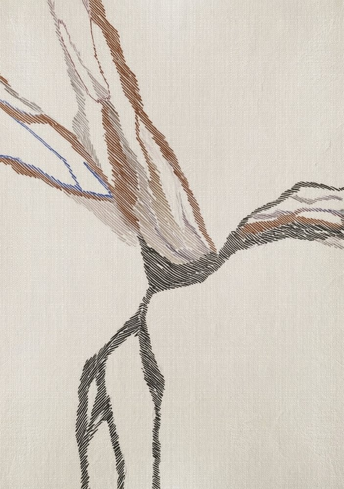 Fließende abstrakte Linien von Alma